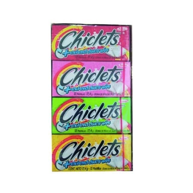 Chiclets menta y surtido